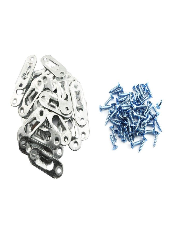 رولينج مجموعة RuiLing من 30 قطعة، مقاس 43 مم × 16 مم، علاقات صور معدنية بفتحة مفتاح مع براغي، مناسبة لإطارات الصور والأثاث والخزائن - Image 1